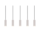 Lámpara de techo colgante Trio Soka LED gris cálido 3000K 150cm 367700576