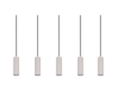 Lámpara de techo colgante Trio Soka LED gris cálido 3000K 150cm 367700576