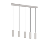 Lámpara de techo colgante Trio Soka LED gris cálido 3000K 150cm 367700576