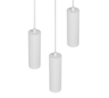 Lámpara de techo colgante Trio Soka LED blanco mate 3000K 150cm 367730331