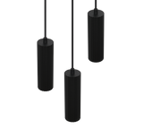 Lámpara de techo colgante Trio Soka LED negro mate 3000K 150cm 367730332