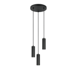 Lámpara de techo colgante Trio Soka LED negro mate 3000K 150cm 367730332