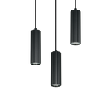 Lámpara de techo colgante Trio Soka LED negro mate 3000K 150cm 367730332