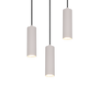 Lámpara de techo colgante Trio Soka LED gris cálido 3000K 150cm 367730376