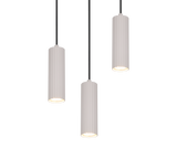 Lámpara de techo colgante Trio Soka LED gris cálido 3000K 150cm 367730376