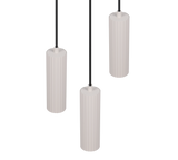 Lámpara de techo colgante Trio Soka LED gris cálido 3000K 150cm 367730376