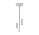 Lámpara de techo colgante Trio Soka LED gris cálido 3000K 150cm 367730376