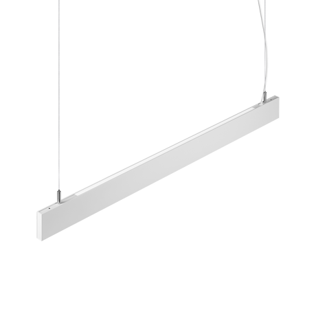Sistema lineal Ideal Lux Steel blanco LED 2 luces 38W 3000K regulable Ø119,2cm 368832