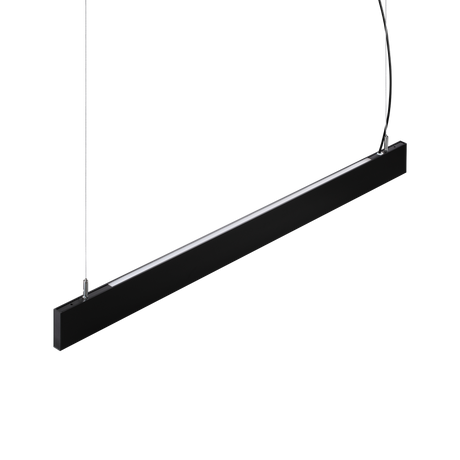 Sistema lineal Ideal Lux Steel negro LED 2 luces 38W 4000K regulable Ø119,2cm 368849