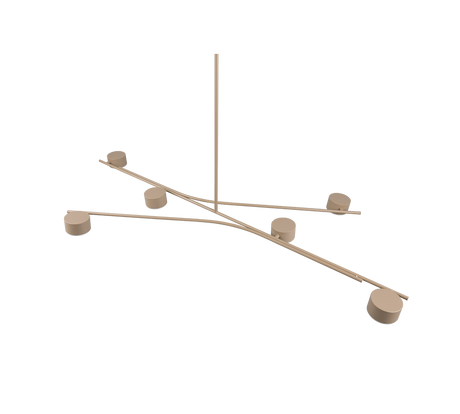 Lámpara de techo colgante Trio Coda LED warm beige 2700K 180cm 369000643