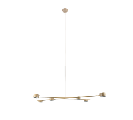 Lámpara de techo colgante Trio Coda LED warm beige 2700K 180cm 369000643