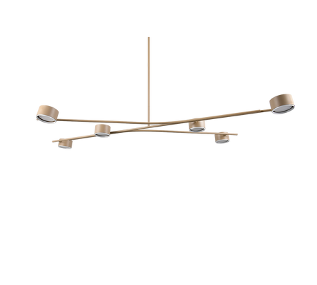 Lámpara de techo colgante Trio Coda LED warm beige 2700K 180cm 369000643