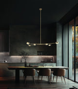 Lámpara de techo colgante Trio Coda LED warm beige 2700K 180cm 369000643