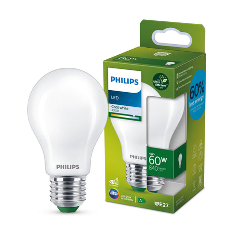 Bombilla de filamento Philips Classic mate A60 60W E27 4000K 840lm 777100