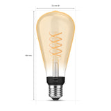 Philips Hue White Bombilla LED filament ámbar White E27 7W 550lm 34306100 - imagen 6