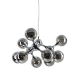 Lámpara colgante Ideal Lux Nodi cromo cristal 9 luces 252W Ø80cm 370002
