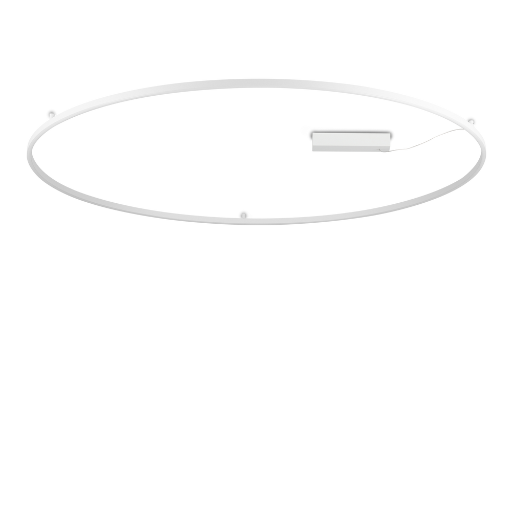 Plafón de techo Ideal Lux Oracle Slim blanco LED 81W Ø150cm 370361
