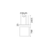 Lámpara colgante Ideal Lux Oracle Slim LED 44W 3000K 70cm latón — ref. 370484 (2)