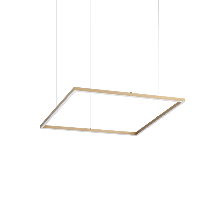 Lámpara colgante Ideal Lux Oracle Slim latón LED 44W 3000K Ø70cm 370484