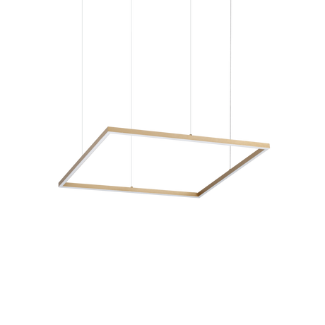 Lámpara colgante Ideal Lux Oracle Slim LED 44W 3000K 70cm latón — ref. 370484 (1)