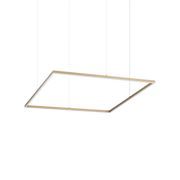 Lámpara colgante Ideal Lux Oracle Slim latón LED 53W 3000K Ø90cm 370538