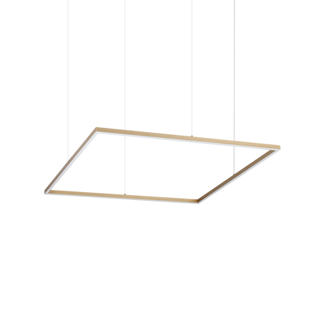 Lámpara colgante Ideal Lux Oracle Slim latón LED 53W 3000K Ø90cm 370538