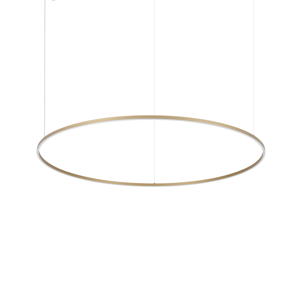 Lámpara colgante Ideal Lux Oracle Slim latón LED 81W Ø150cm 370569