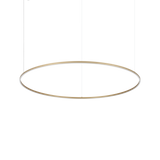 Lámpara colgante Ideal Lux Oracle Slim latón LED 81W Ø150cm 370569