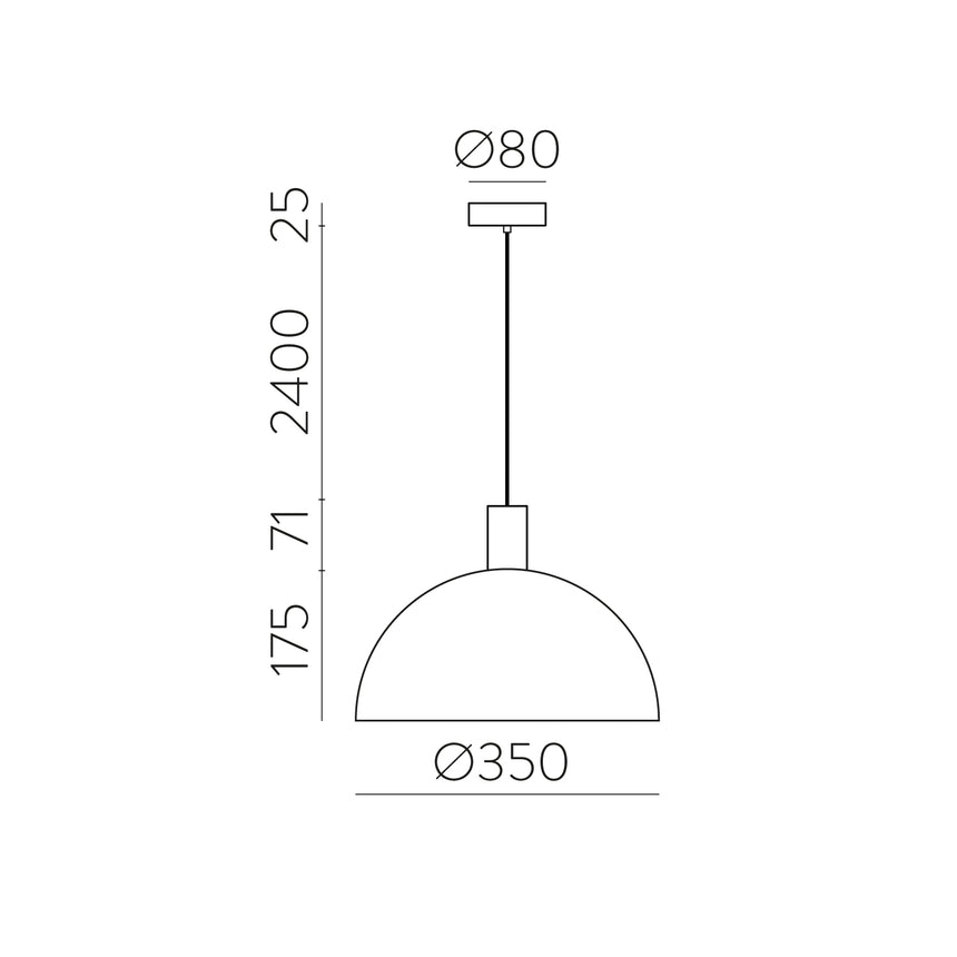 ACB Tiga Lámpara de techo colgante 3707/35 Blanco Texturado/Oro Técnico, LED E27 15W, C3707180BOT