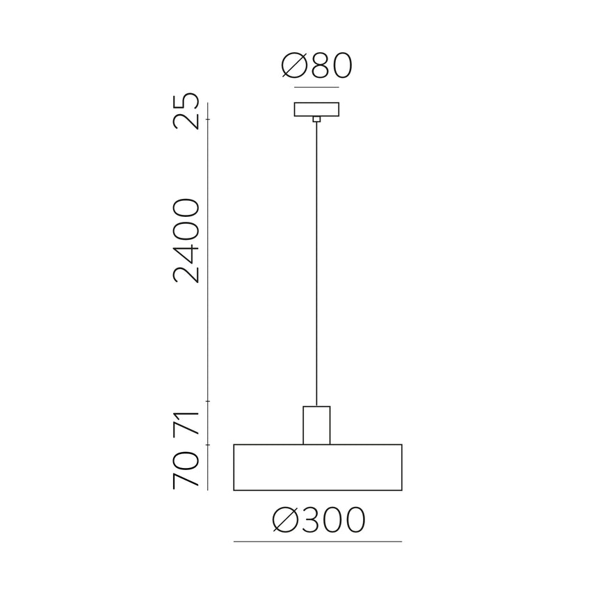 ACB Jarvis Lámpara de techo colgante 3708/30 Negro Text., Kit Blanco Text., LED E27 15W, C3708081N