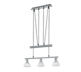 Lámpara de techo colgante Trio Levisto LED níquel mate 3000K regulable 160cm 3