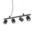 Lámpara colgante Ideal Lux Dynamite negro 4 luces 112W Ø76cm 371382