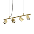 Lámpara colgante Ideal Lux Dynamite latón 4 luces 112W Ø76cm 371399