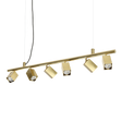 Lámpara colgante Ideal Lux Dynamite latón 6 luces 168W Ø115,5cm 371429