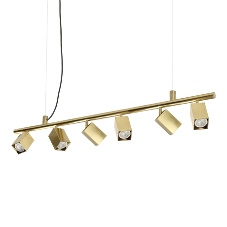 Lámpara colgante Ideal Lux Dynamite latón 6 luces 168W Ø115,5cm 371429