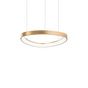 Lámpara colgante Ideal Lux Gemini LED 36W 4000K 42,5cm latón — ref. 372143 (1)