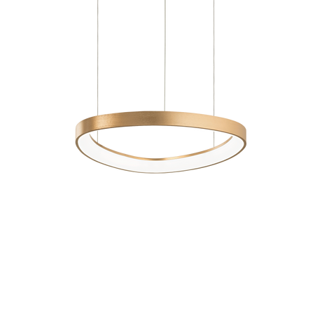 Lámpara colgante Ideal Lux Gemini LED 36W 4000K 42,5cm latón — ref. 372143 (1)