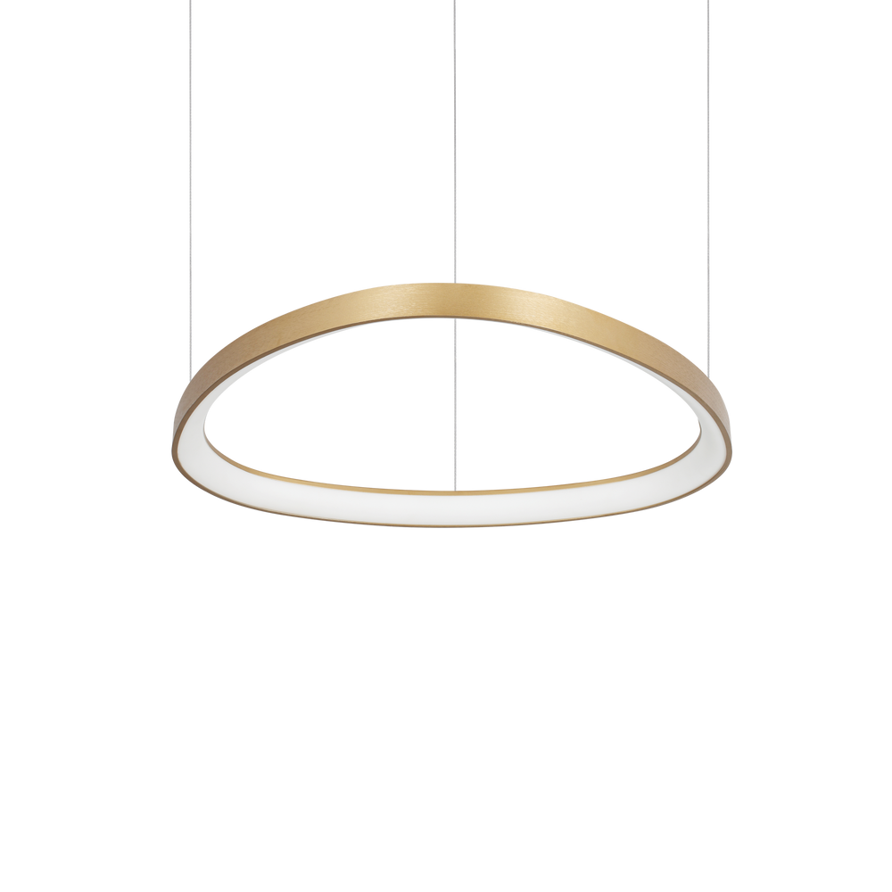 Lámpara colgante Ideal Lux Gemini latón LED 47W 4000K Ø61cm 372174