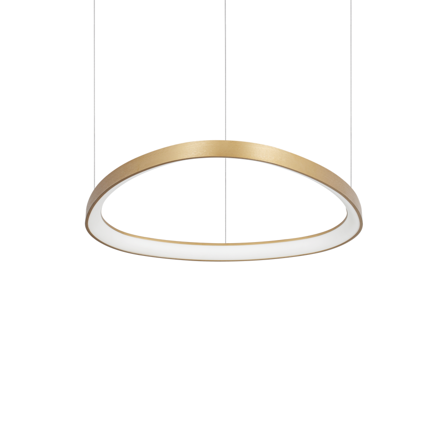 Lámpara colgante Ideal Lux Gemini latón LED 47W 4000K Ø61cm 372174