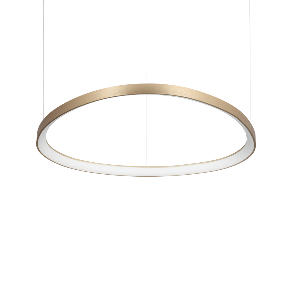 Lámpara colgante Ideal Lux Gemini latón LED 56W 4000K Ø81cm 372204