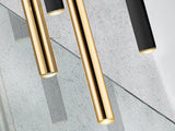 Lámpara de techo colgante Schuller Varas 11 luces oro brillo y blanco 3000K regulable 373357D vista 2