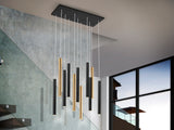 Lámpara de techo colgante Schuller Varas 11 luces oro brillo y blanco 3000K regulable 373357D - vista alternativa