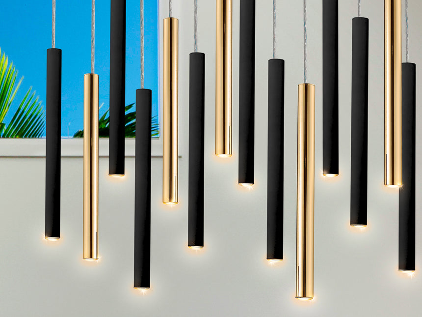 Lámpara de techo colgante Schuller Varas grande 14 luce - ambiente