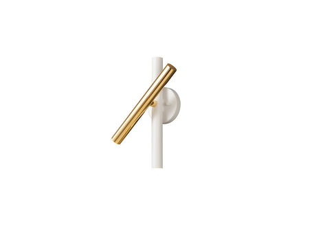 Lámpara aplique de pared Schuller Varas LED 3 luces oro brillo y blanco 3000K ambiente