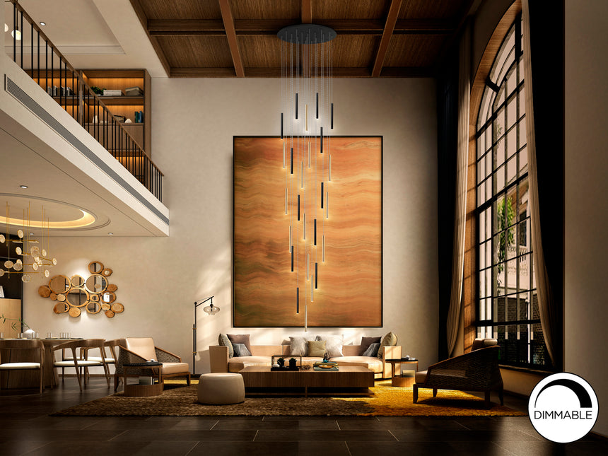 Lámpara de techo colgante Schuller Varas grande 25 luce