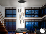 Lámpara de techo colgante Schuller Varas grande 25 luce