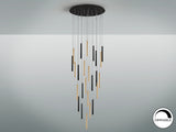 Lámpara de techo colgante Schuller Varas grande 25 luce - ambiente