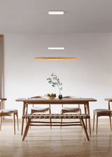 Lámpara de techo colgante Trio Trajan LED blanco mate táctil CCT 150cm 375390531