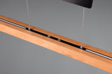 Trio Trajan Lámpara de techo colgante LED negro madera 375390532