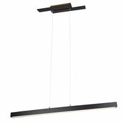Lámpara de techo colgante Trio Belfast LED negro mate 3000K regulable 150cm 375510432
